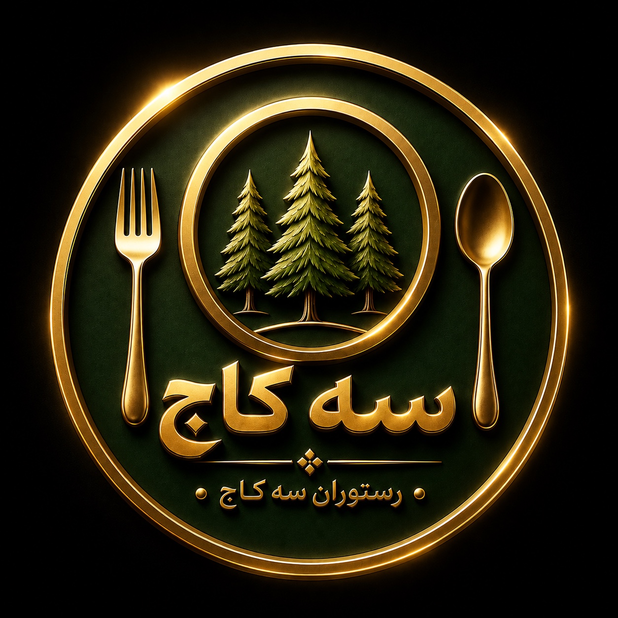 نشان رستوران سه کاج